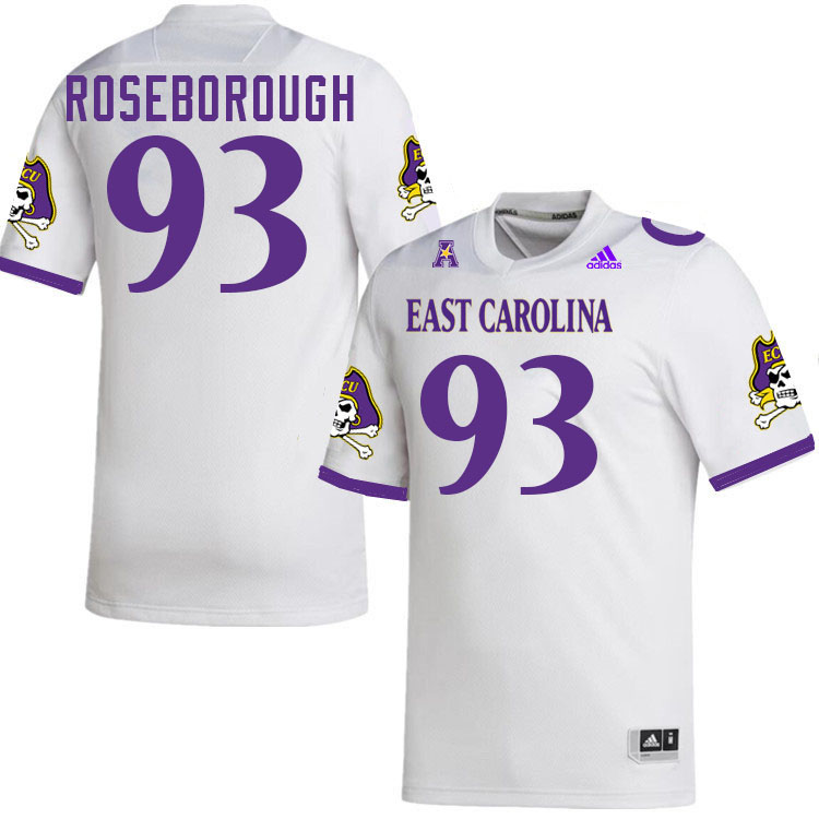 #93 Rion Roseborough ECU Jersey,East Carolina Pirates #93 Rion Roseborough Jersey Youth College-Whit